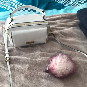 White box purse with accessory